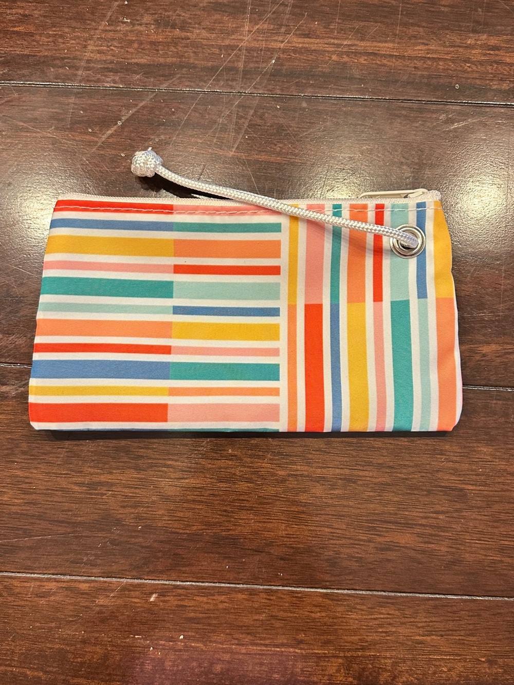 NWT Brand new, never used Sea Bags of Maine Canada Stripe wristlet.